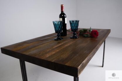 Wooden rustic coffee table of pine wood to living room HEGEL find us on https://www.facebook.com/RaWoodpl/