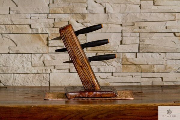 Wooden decorative knife rack for kitchen