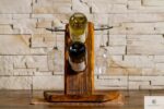 Solid wood wine rack for living room