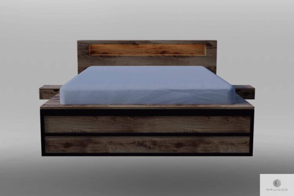 Bed of solid oak wood to bedroom HUGON