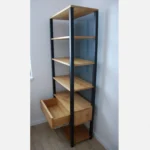 COLIN bookcase with glass back - realization