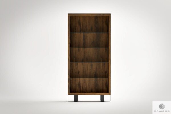 Oak display cabinet bookcase to living room MOCCA
