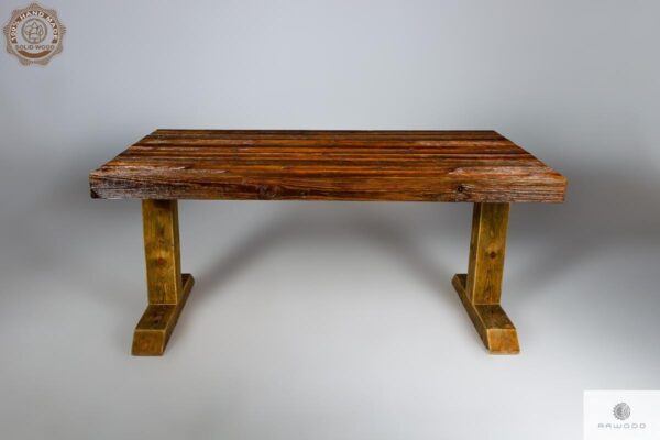 Solid table of old solid wood to dining room DREDD find us on https://www.facebook.com/RaWoodpl/