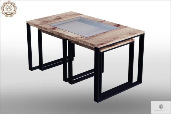 Coffee table of solid wood to living room IBSEN Furniture Manufacturer RaWood Premium Furniture