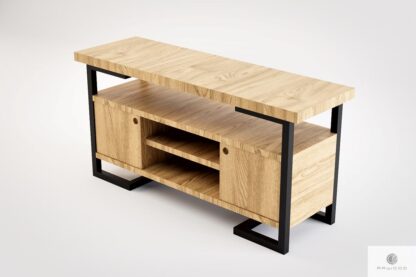 Oak TV cabinet to living room solid wood OLIMPIA