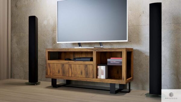 TV cabinet of solid oak wood to living room MOCCA