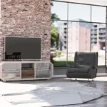 Pine wood TV cabinet for living room OMNIS