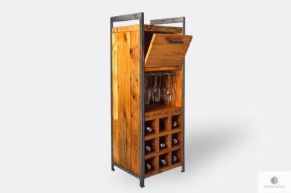 Loft bar cabinet in industrial style to living room