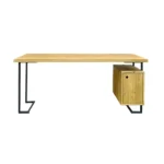 Oak desk with container OLIMPIA