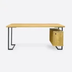 Oak desk with container OLIMPIA
