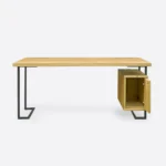 Oak desk with container OLIMPIA