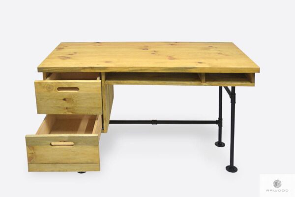 Wooden desk in industrial style to office DENAR