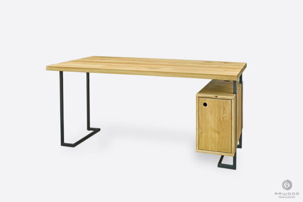 Wooden desk with container for size to office OLIMPIA