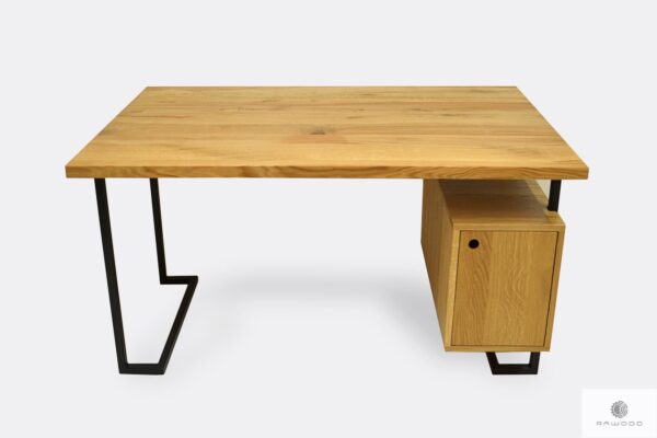 Desk with wooden tabletop container to office OLIMPIA