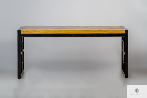 Oak table with metal legs for order to dining room HEROX
