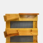 Drewniana półka na wino i kieliszki OREST