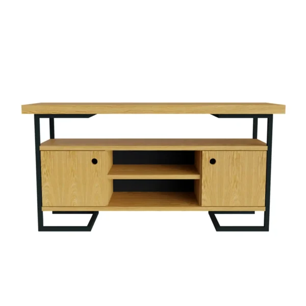 Wooden TV cabinet with metal legs OLIMPIA