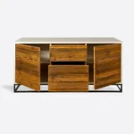 TV cabinet chest of drawers made of solid wood and boards ADEO