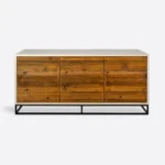 TV cabinet chest of drawers made of solid wood and boards ADEO