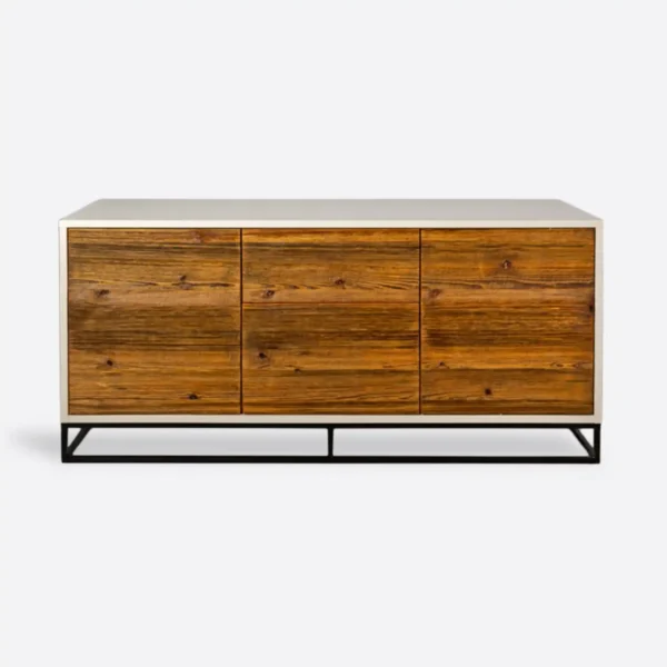TV cabinet chest of drawers made of solid wood and boards ADEO