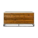 TV cabinet chest of drawers made of solid wood and boards ADEO