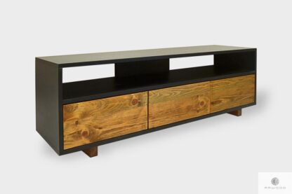 Industrial wooden TV cabinet with drawers to living room NESCA I