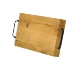 Drewniana taca z uchwytami do serwowania