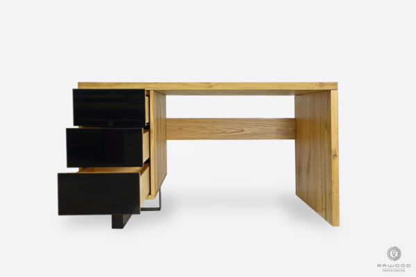 Modern wooden desk with container and drawers to office MOCCA