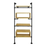 Oak bookcase, industrial style DENAR