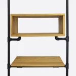 Oak bookcase, industrial style DENAR