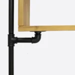 Oak bookcase, industrial style DENAR