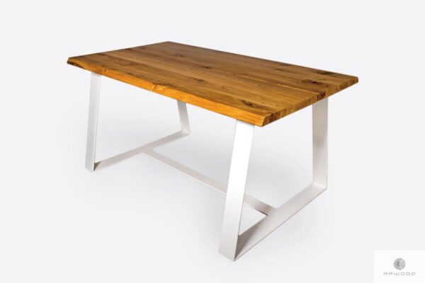 Wooden table in industrial style to living room MERGE