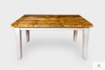 Wooden table of burnt and bleached wood to dining room BURN
