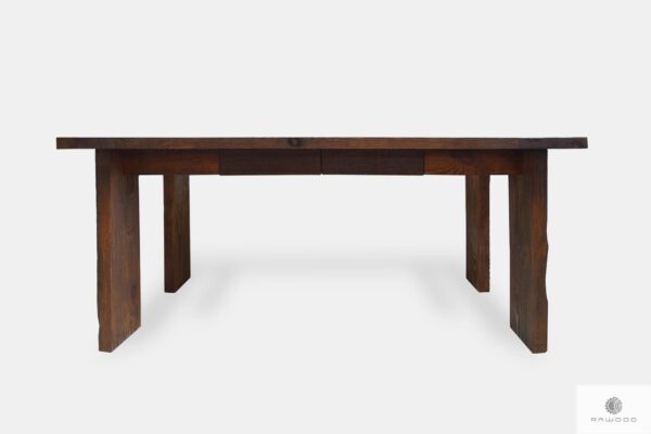 Wooden table with drawers under tabletop to dining room WERD