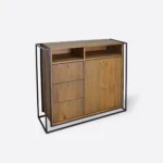 Industrial loft chest of drawers - old wood