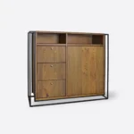 Industrial loft chest of drawers - old wood