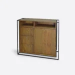 Industrial loft chest of drawers - old wood