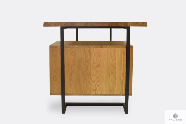 Industrial desk of wood and metal to office OLIMPIA