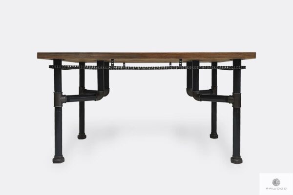 Industrial table of solid pine wood to living room VENTUR