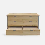 Komoda dębowa z uchwytami HUGON