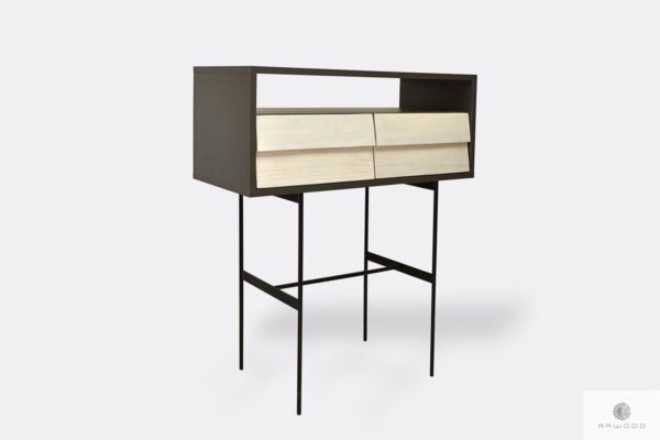 Console table with drawers industrial loft ADEO