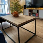 Oak industrial bench - realization