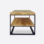 Industrialna ława dębowa do salonu IBSEN