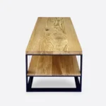 Industrialna ława dębowa do salonu IBSEN