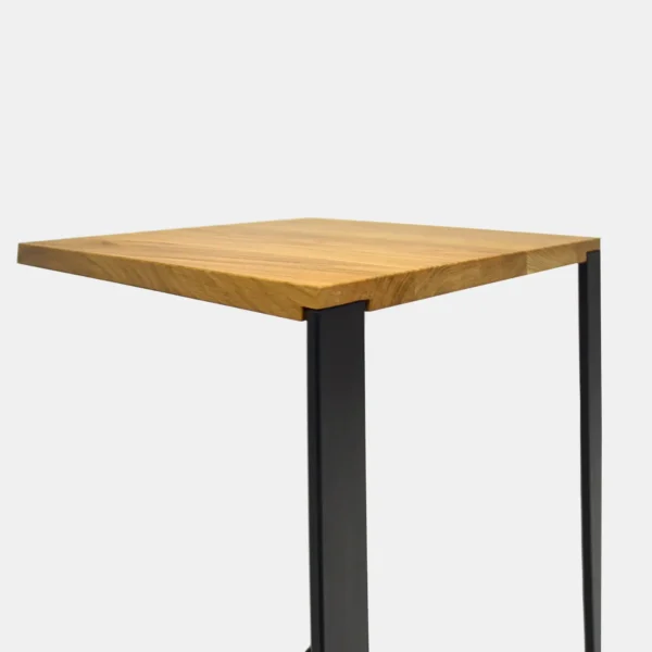 Loft helper table made of solid wood and metal IBSEN