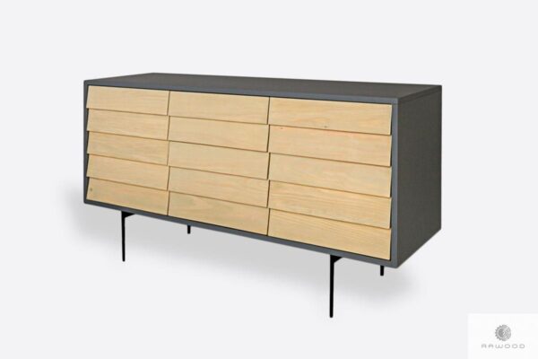 Modern dresser of solid wood laminated board to room ADEO