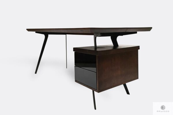 Modern desk of solid oak wood for size VITA