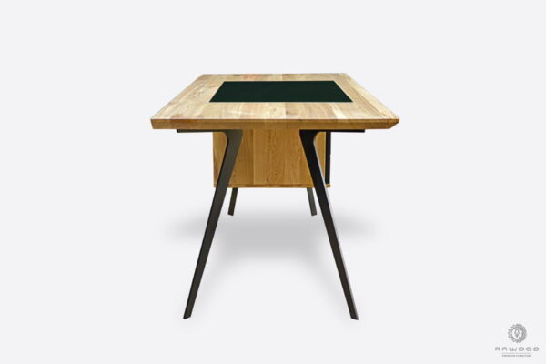 Modern oryginal oak office desk VITA for order desks manufacturer RaWood