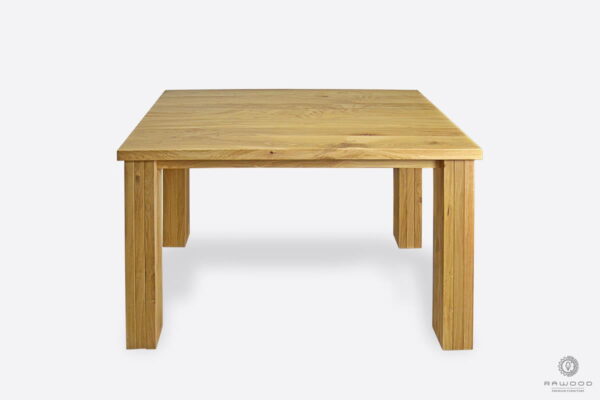 Modern oak table of solid wood for order THOR