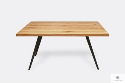 Modern table of solid oak wood to living room VITA